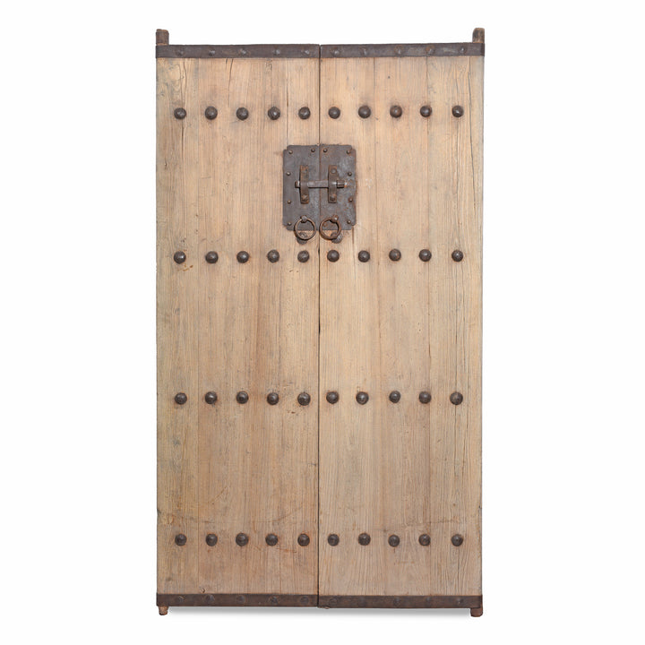 Iron Bound Elm Doors From Shanxi Province - 19thC | Indigo Antiques