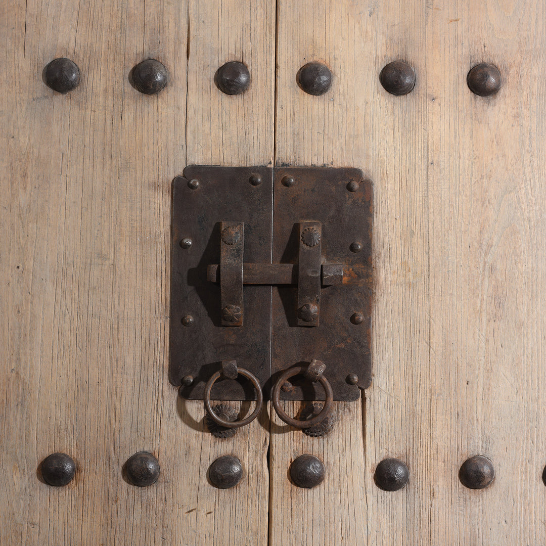 Iron Latch Detail From Iron Bound Elm Doors From Shanxi Province - 19thC | Indigo Antiques