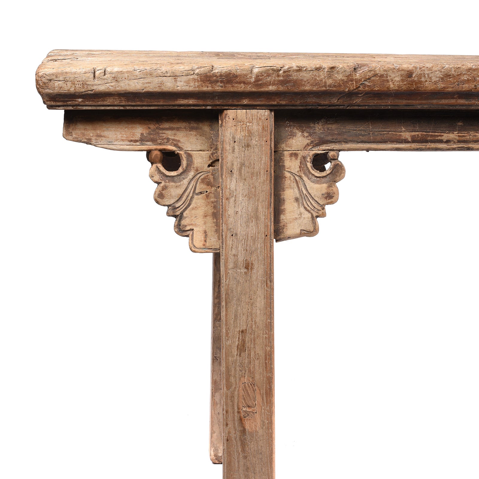 Chinese Elm Spring Bench - Shanxi Province - 19thC | Indigo Antiques