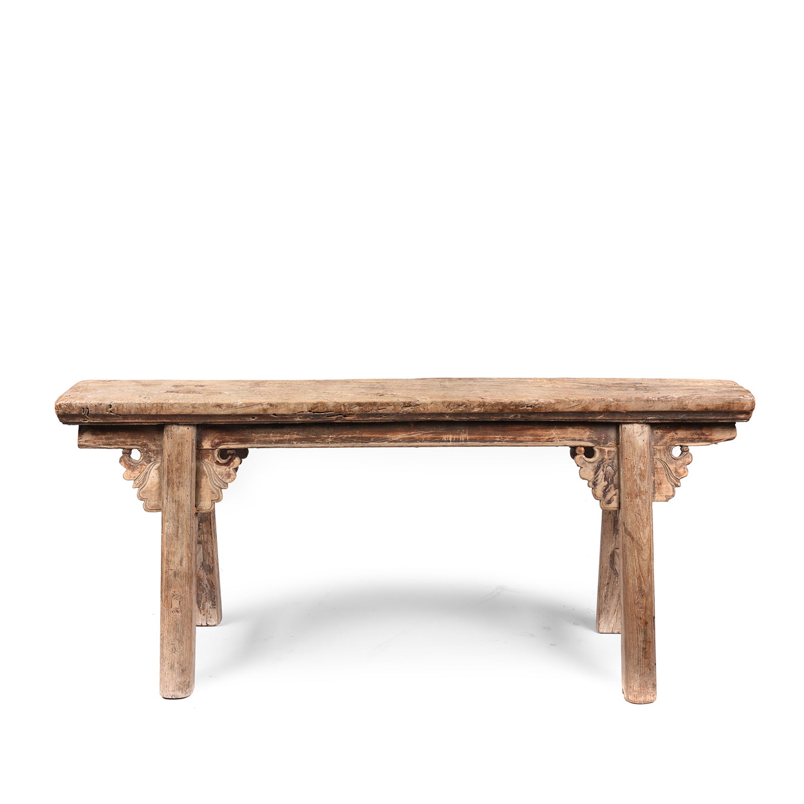 Chinese Elm Spring Bench - Shanxi Province - 19thC | Indigo Antiques