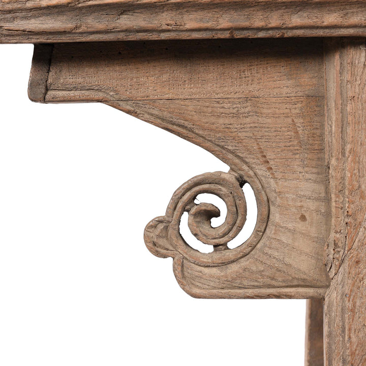 Woodwork Detail From Spring Bench - Elm from Shanxi Province - 19thC | Indigo Antiques