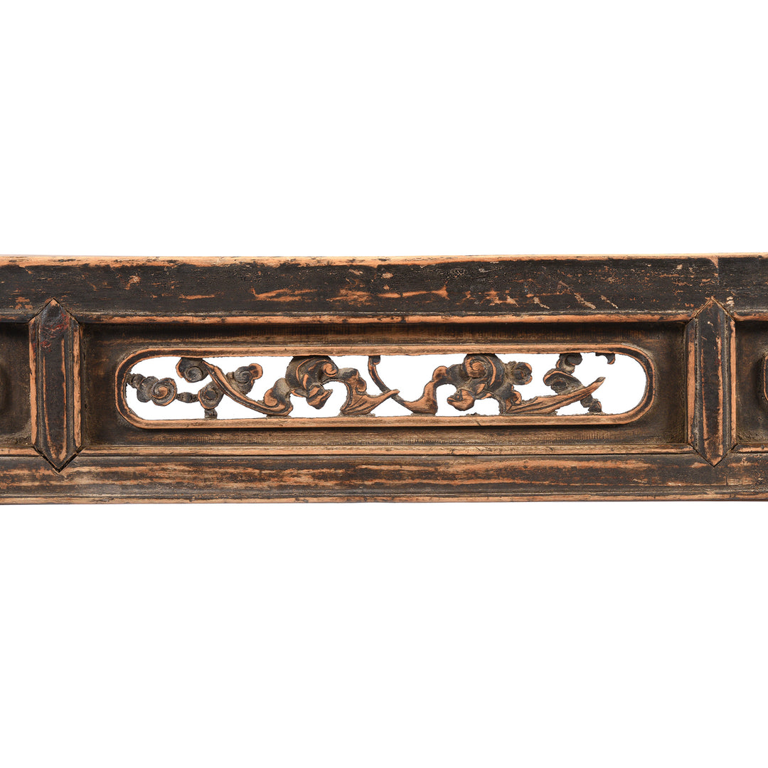 Carving Detail From Painted Chinese Altar Table From Mongolia - 19thC | Indigo Antiques