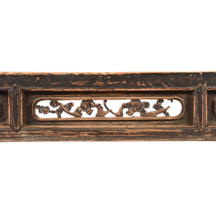 Carving Detail From Painted Chinese Altar Table From Mongolia - 19thC | Indigo Antiques