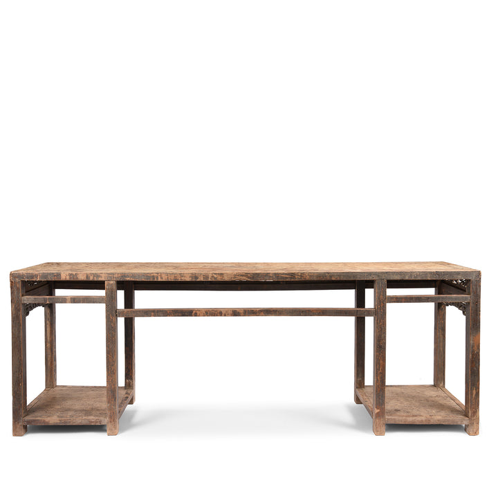Reverse Of Painted Chinese Altar Table From Mongolia - 19thC | Indigo Antiques