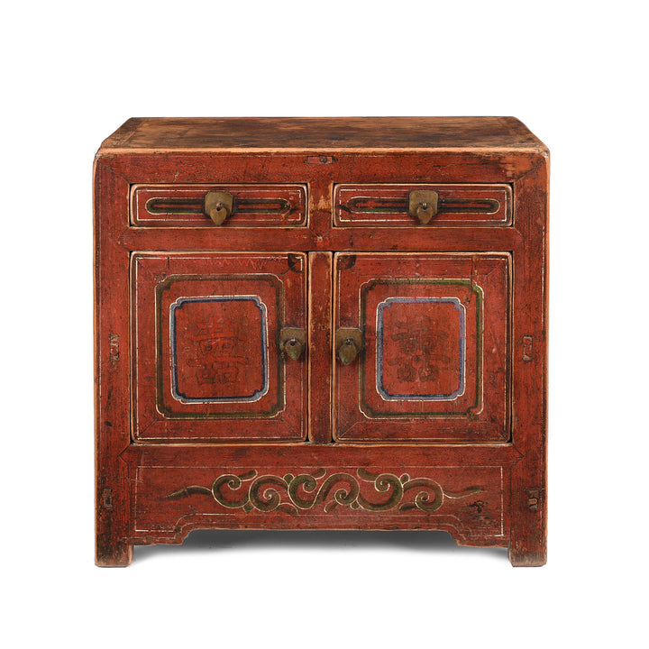 Antique Painted Mongolian Cabinet - 19th Century | Indigo Antiques