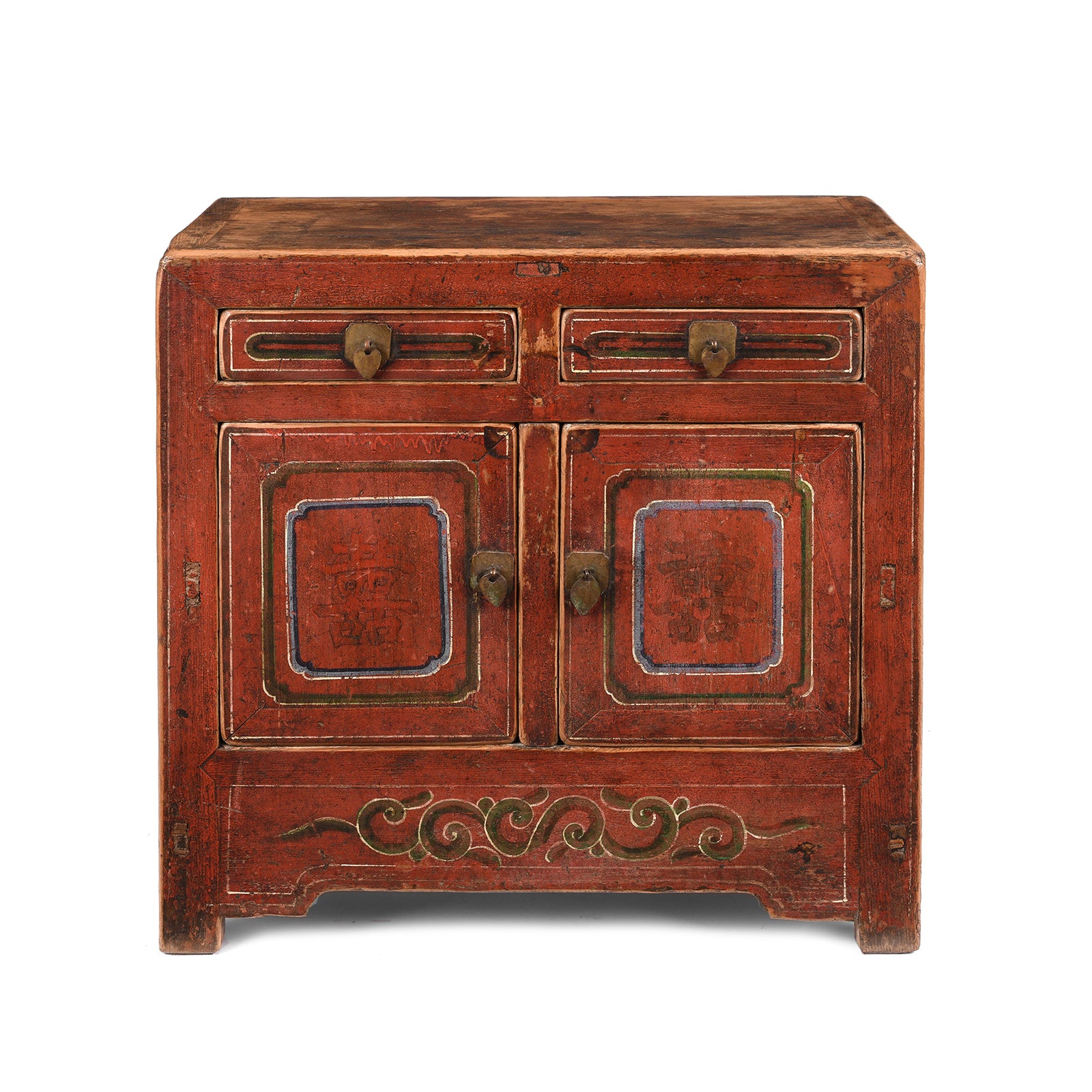Antique Painted Mongolian Cabinet - 19th Century | Indigo Antiques