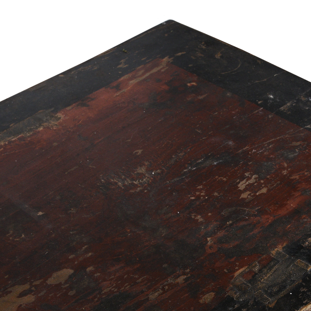 Surface Detail From Painted Mongolian Altar Cabinet - Early 19thC | Indigo Antiques