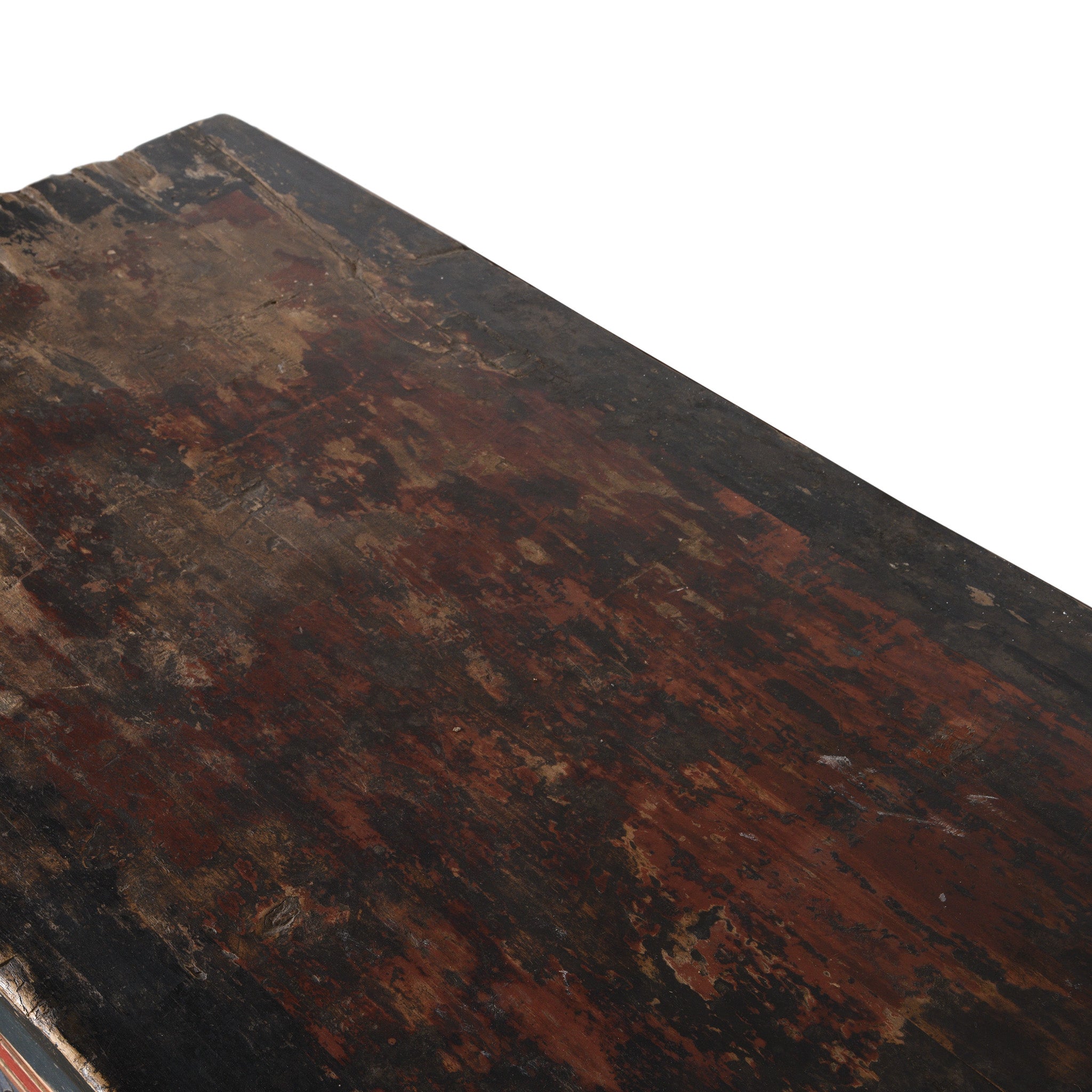 Surface Detail From Painted Mongolian Altar Cabinet - Early 19thC | Indigo Antiques