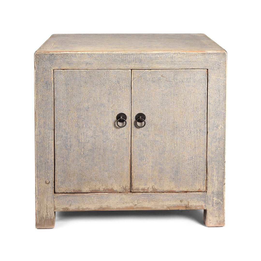Painted Chinese Side Cabinet Made From Reclaimed Pine | Indigo Antiques