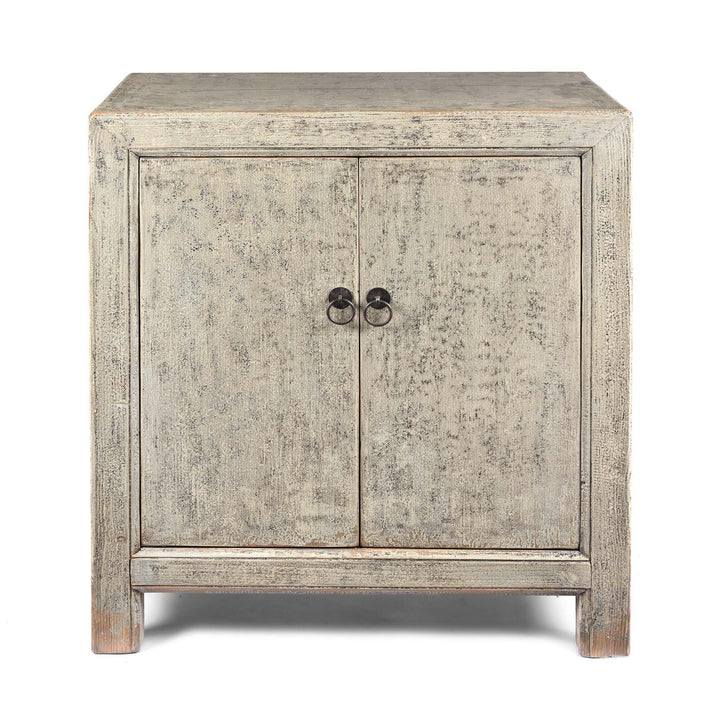Painted Chinese Side Cabinet Made From Reclaimed Pine | Indigo Antiques