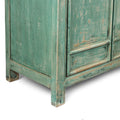Green Painted Cabinet Made From Old Pine