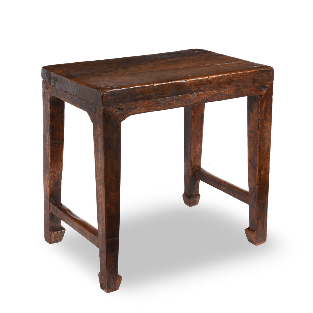 Angled View Of Elm Side Table From Shanxi - 19thC | Indigo Antiques