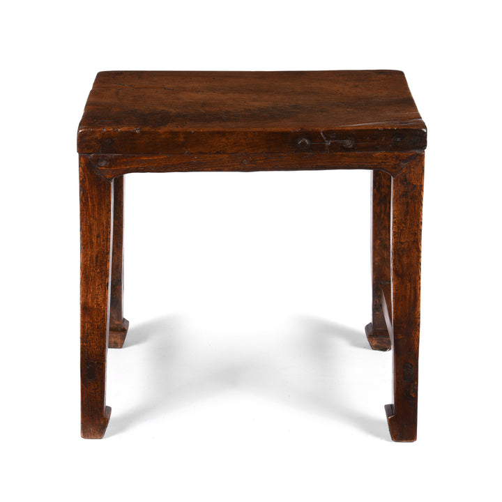 Reverse Of Elm Side Table From Shanxi - 19thC | Indigo Antiques