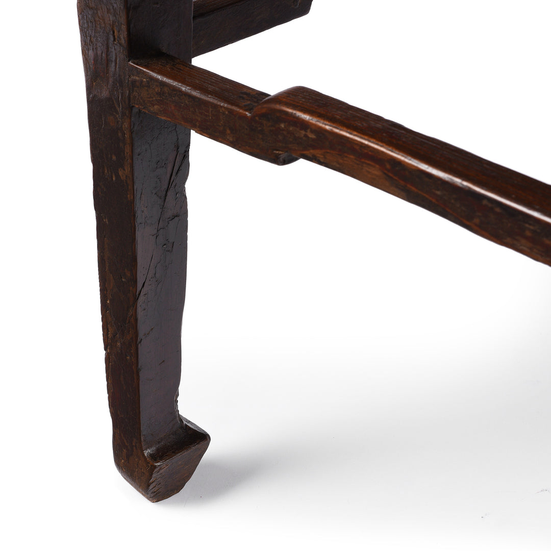 Table Leg Detail From Antique Elm Side Tables From Shanxi - 19th Century | Indigo Antiques