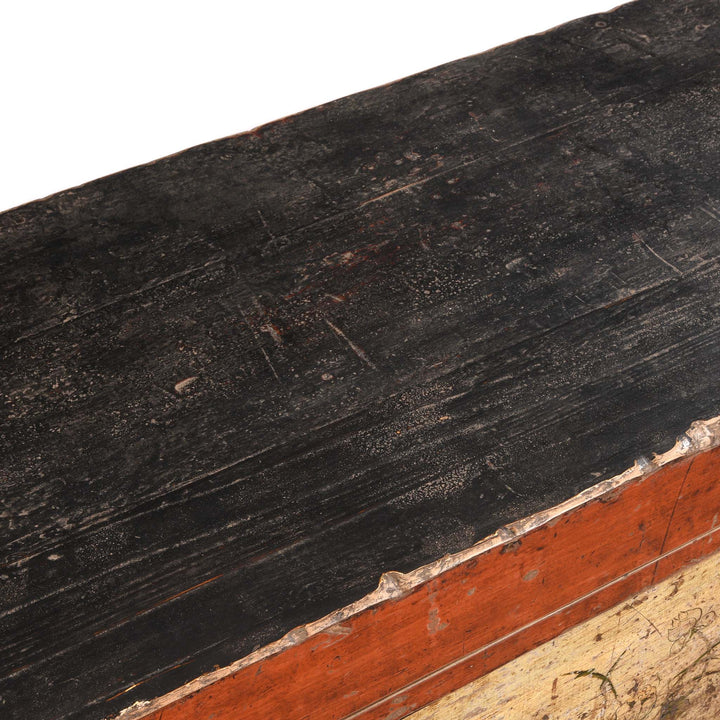 Surface Of Painted Sideboard From Mongolia - 18thC | Indigo Antiques