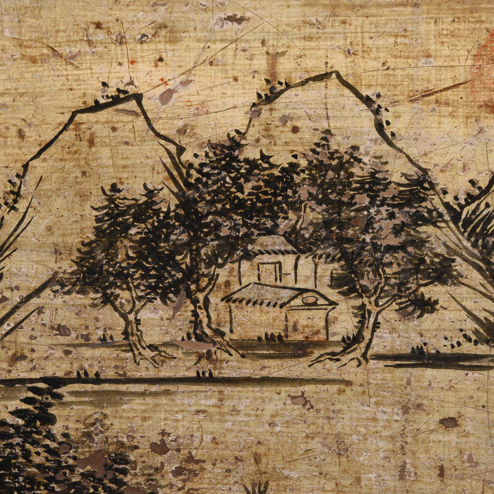 Paintwork Detail From Painted Sideboard From Mongolia - 18thC | Indigo Antiques