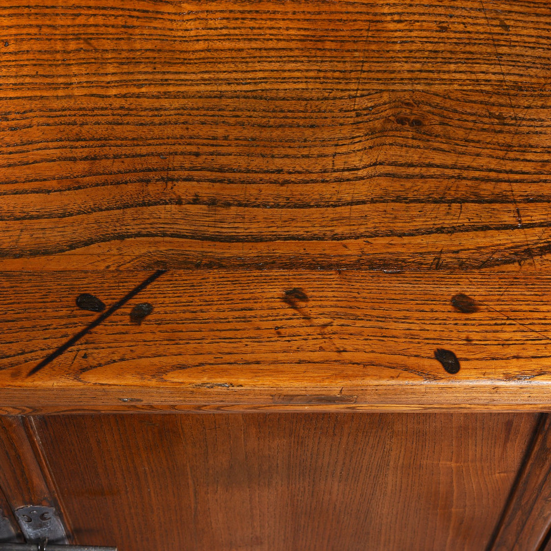 Burn Details From Elm Ming Style Cabinet - 19thC | Indigo Antiques