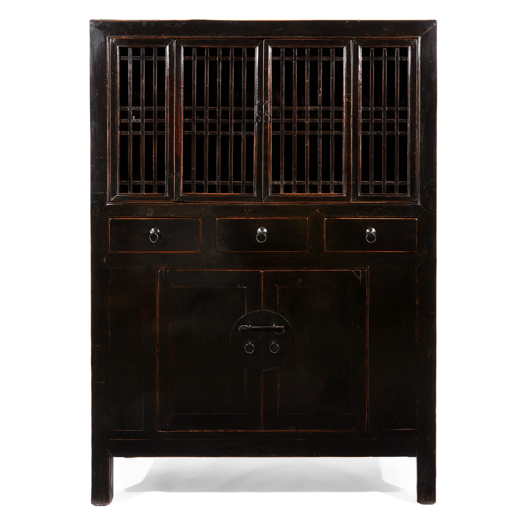 Black Lacquer Noodle Cabinet From Tianjin - 19thC | Indigo Antiques