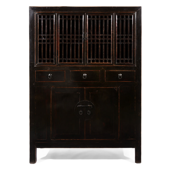 Black Lacquer Noodle Cabinet From Tianjin - 19thC | Indigo Antiques