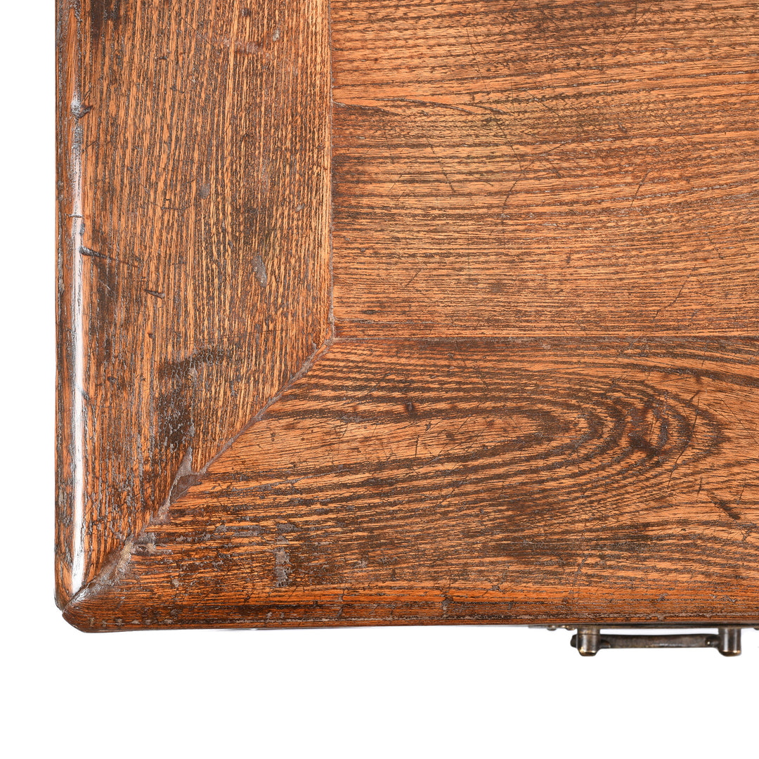 Corner Detail From Red Elm Desk From Shanxi Province - 19thC | Indigo Antiques
