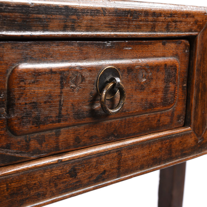 Detail From Red Elm Desk From Shanxi Province - 19thC | Indigo Antiques