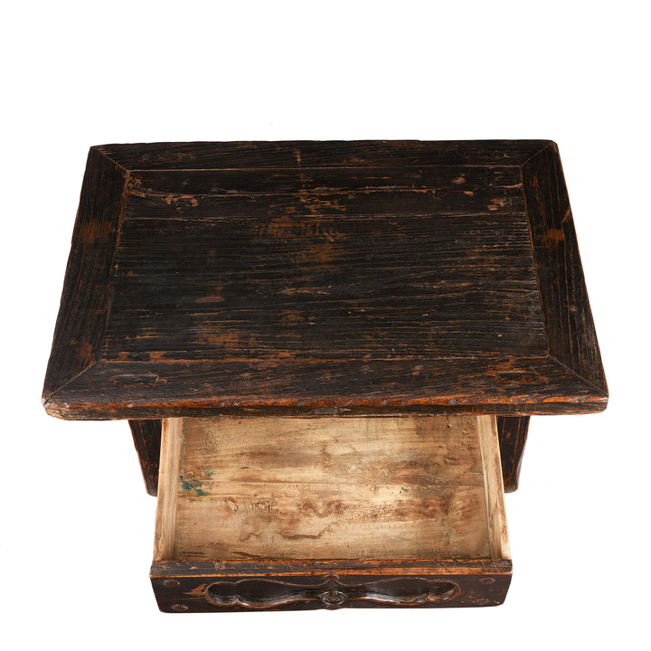 Drawer Interior From Painted Elm Kang Table From Shanxi  - Late 19thC | Indigo Antiques