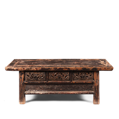 Lacquered Elm Kang Table From Shanxi  - 19th Century
