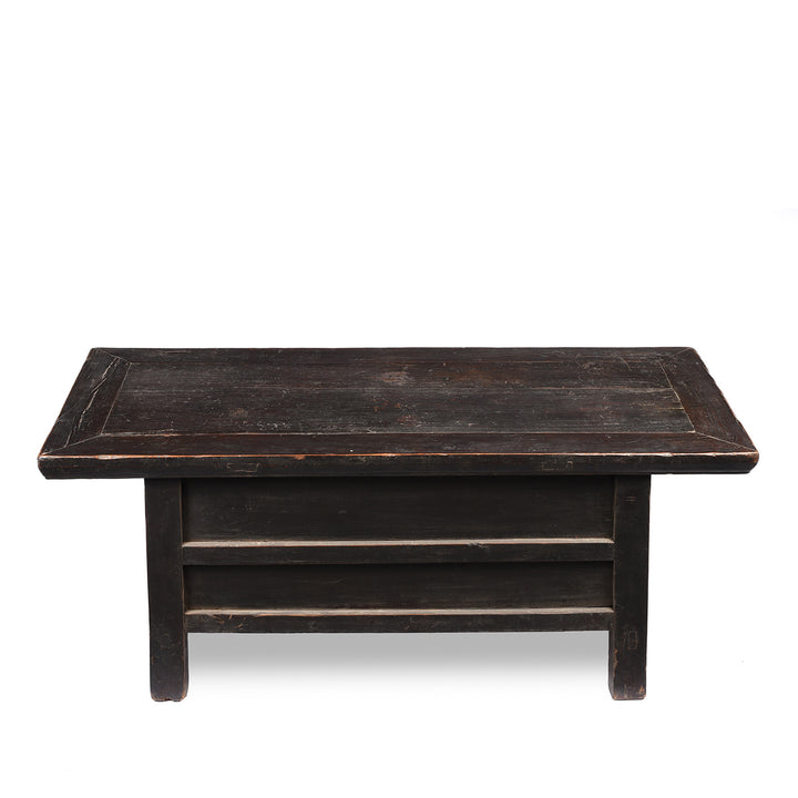 Back Of Painted Antique Elm Kang Table From Shanxi  - Late 19thC | Indigo Antiques