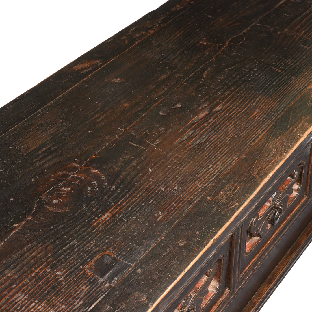 Surface Of Painted Elm Kang Table From Shanxi  - Late 19thC | Indigo Antiques