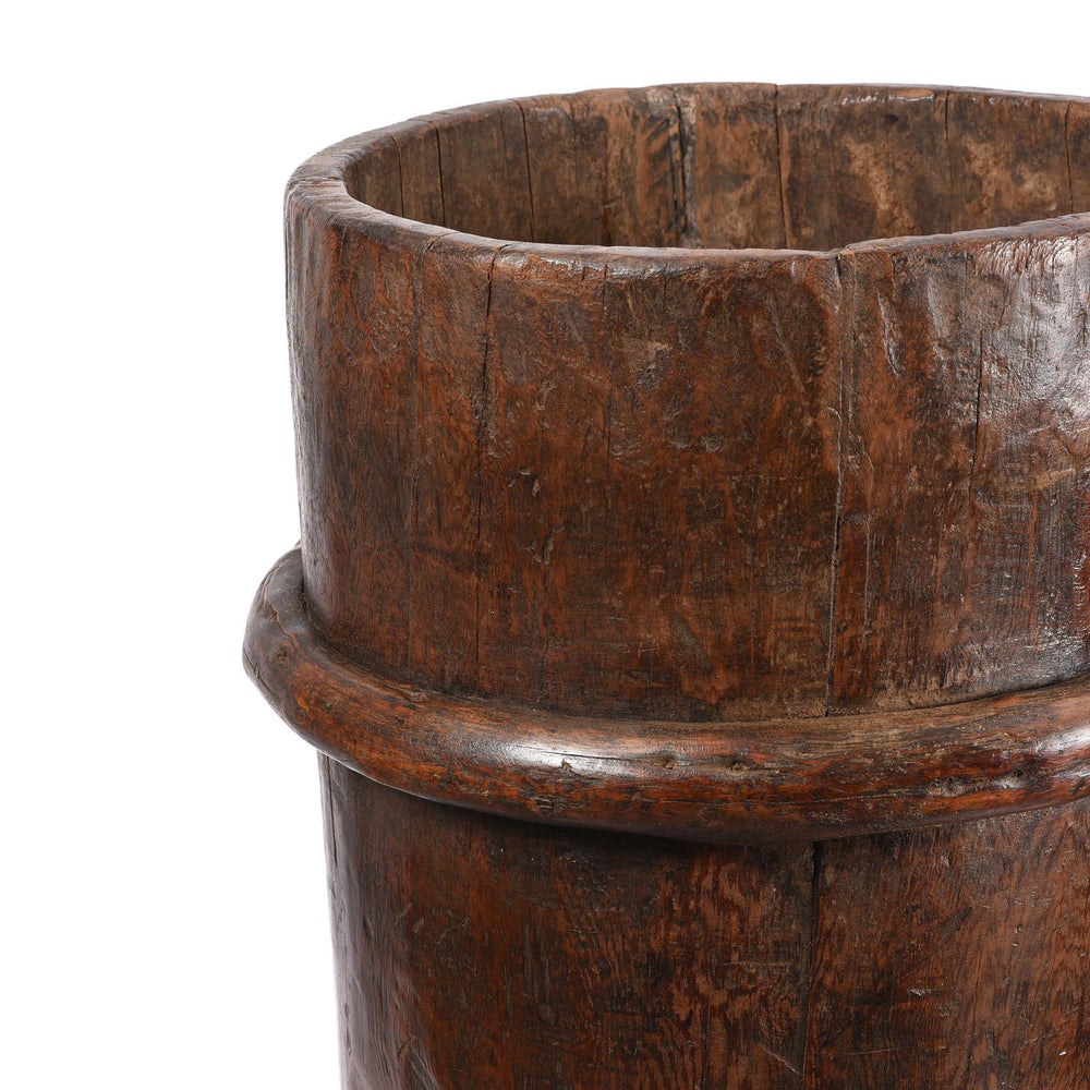 Corner Detail From Tibetan Butter Churn - Willow & Pine - 19thC | Indigo Antiques