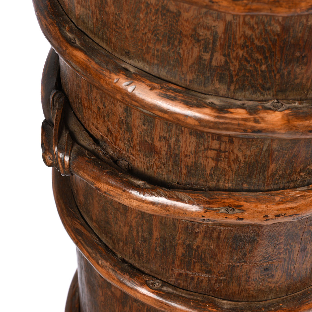 Antique Willow & Pine Tibetan Butter Churn - 19th Century | Indigo Antiques