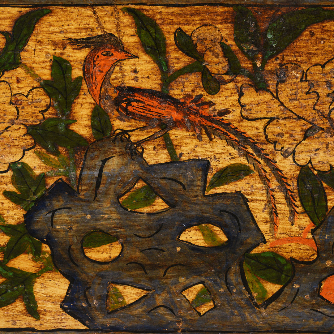 Painting Detail Of Painted Kang Blanket Box From Mongolia - 19thC | Indigo Antiques