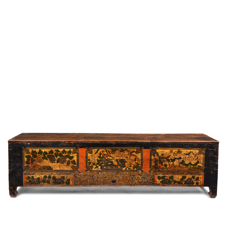 Painted Kang Blanket Box From Mongolia - 19thC | Indigo Antiques