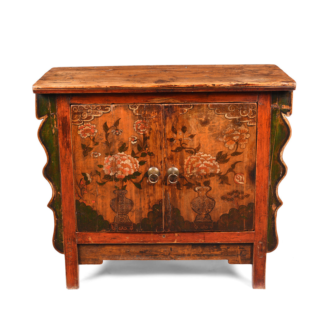 Painted Mongolian Cabinet - 18thC | Indigo Antiques