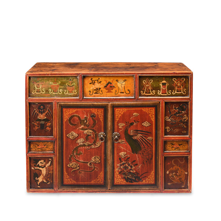 Painted Mongolian Cabinet - 18thC | Indigo Antiques