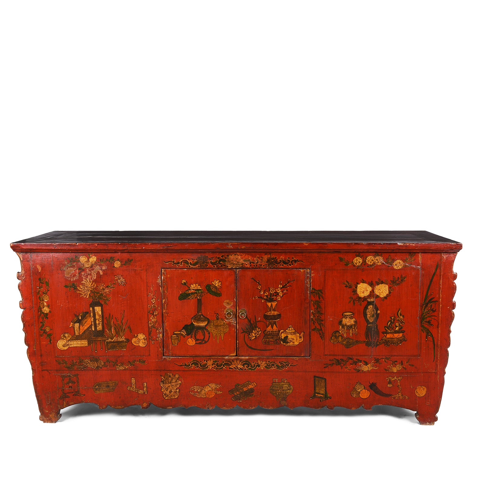 Antique Painted Sideboard From Qinghai- 19thC | Indigo Antiques