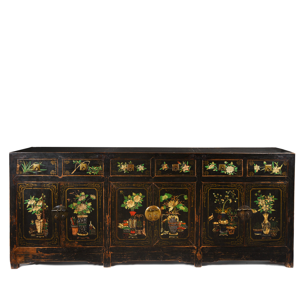 Black Painted Mongolian Sideboard - Early 20thC | Indigo Antiques