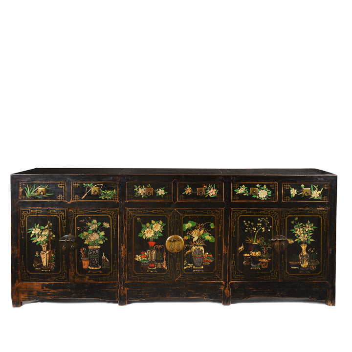 Black Painted Mongolian Sideboard - Early 20thC | Indigo Antiques