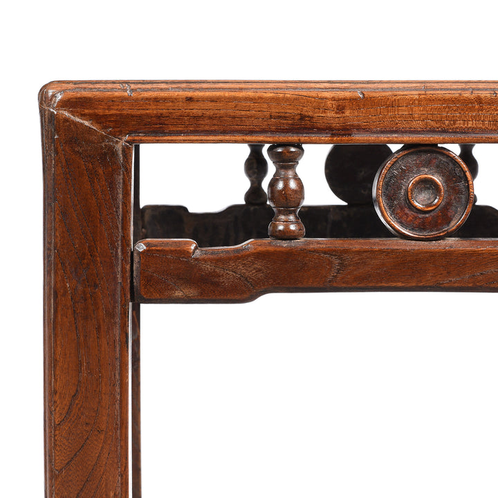 Corner Detail From Chinese Side Table From Jiangsu Province - 19thC | Indigo Antiques