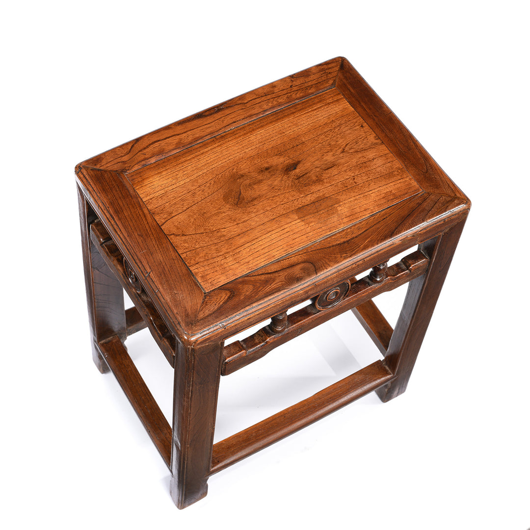 Top Down View Of Chinese Side Table From Jiangsu Province - 19thC | Indigo Antiques