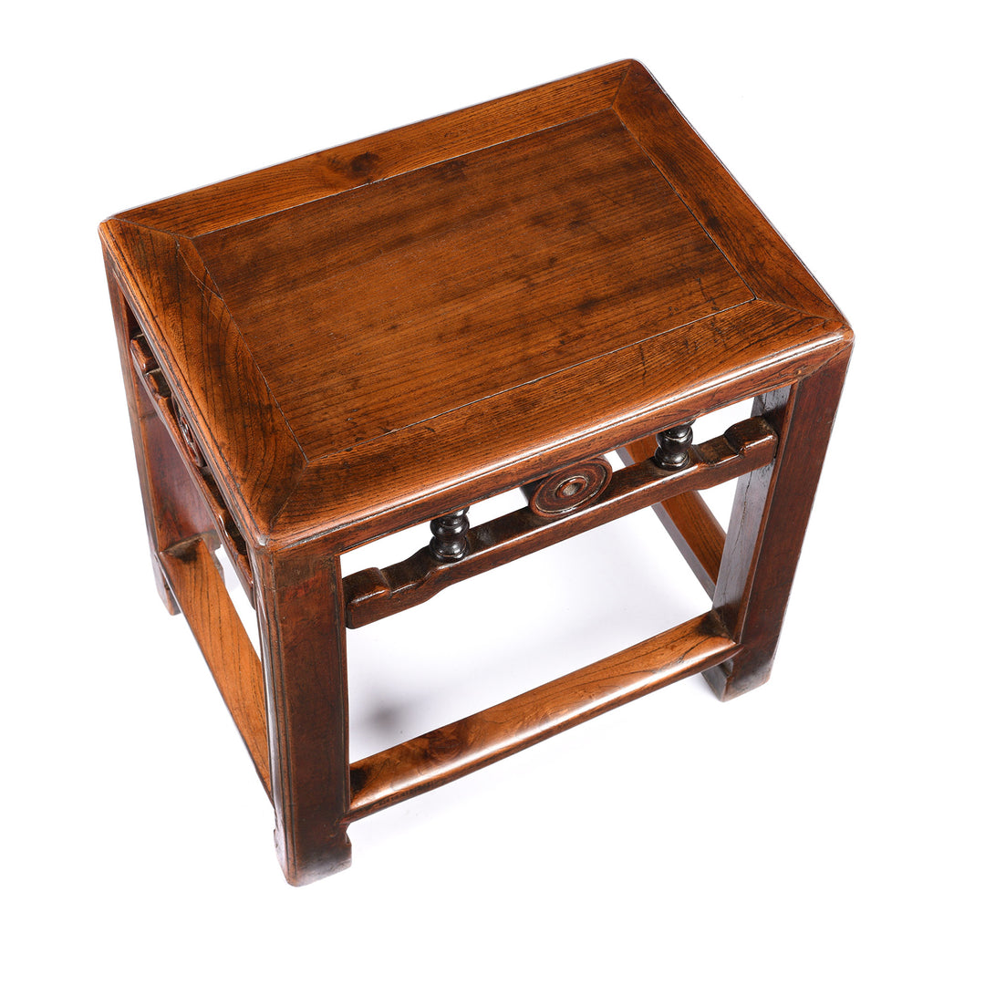 Top Down View Of Chinese Side Table From Jiangsu Province - 19thC | Indigo Antiques