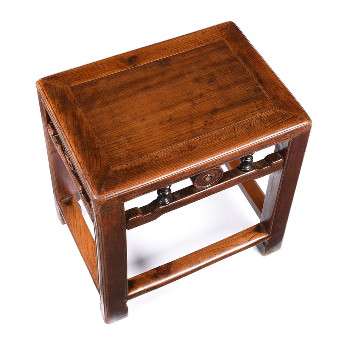 Top Down View Of Chinese Side Table From Jiangsu Province - 19thC | Indigo Antiques