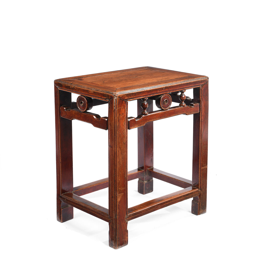 Angled View Of Chinese Side Table From Jiangsu Province - 19thC | Indigo Antiques