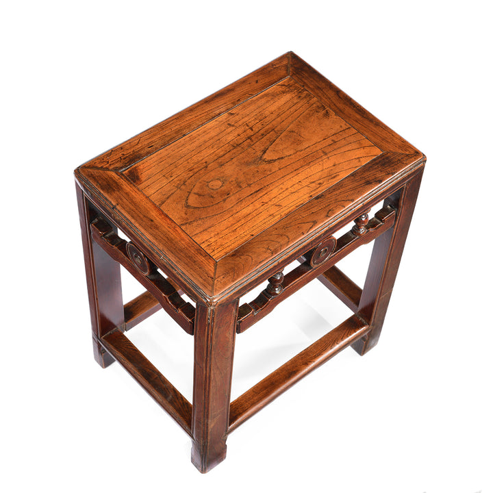 Top Down View Of Chinese Side Table From Jiangsu Province - 19thC | Indigo Antiques