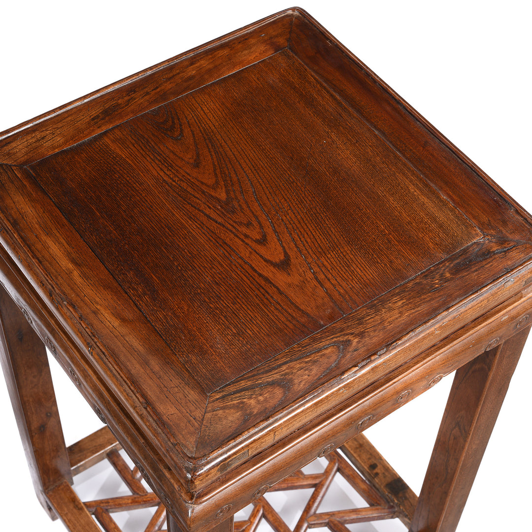 Top Down View Of Chinese Tea Table From Jiangsu - 19thC | Indigo Antiques