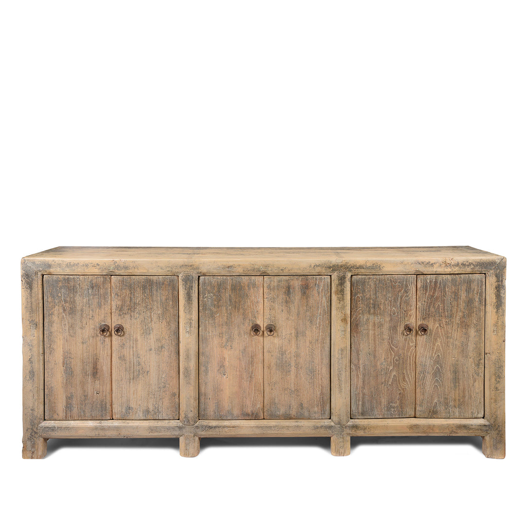 Antique 6 Door Sideboard From Mongolia - Elm - 19th Century | Indigo Antiques