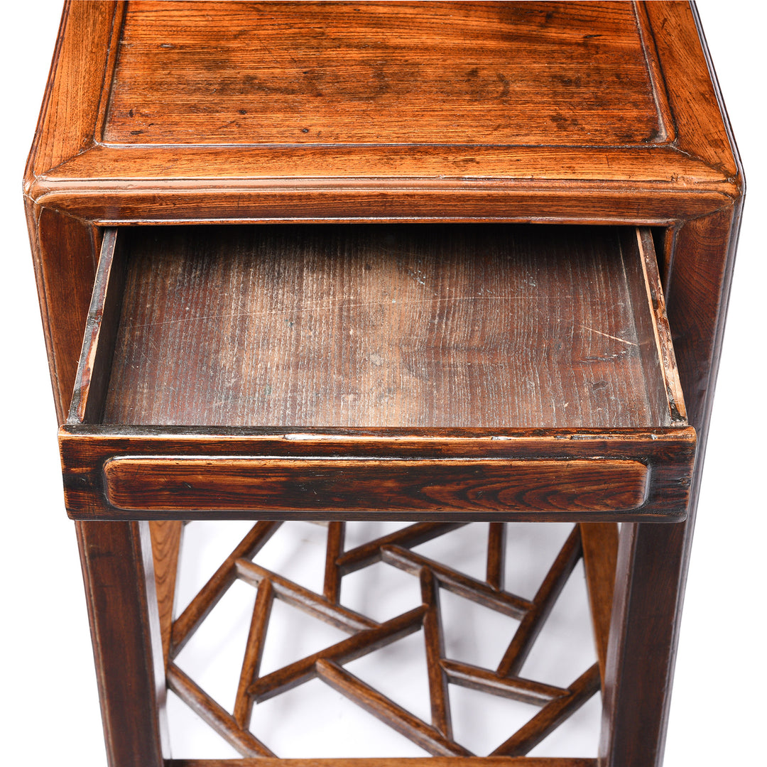 Open Drawer View Of Chinese Flower Stand From Jiangsu - 19thC | Indigo Antiques