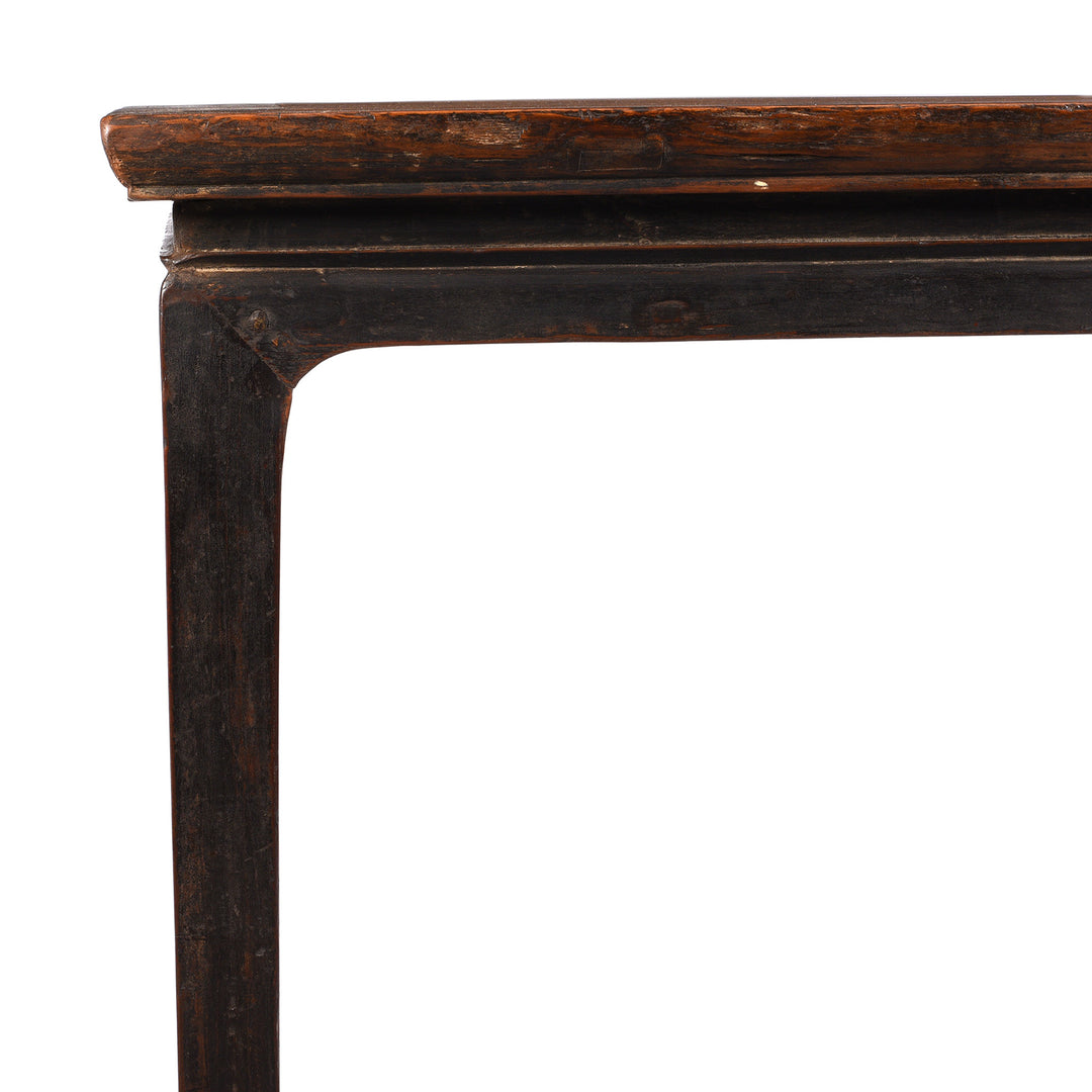 Corner Detail From Antique Ming Style Altar Table From Shanxi Province - Early 19th Century | indigo Antiques