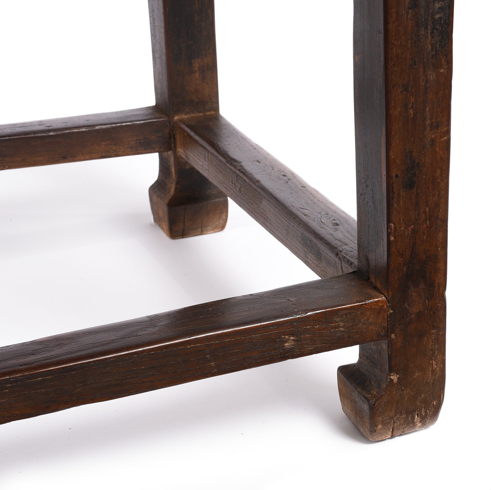 Leg Detail From Antique Ming Style Altar Table From Shanxi Province - Early 19th Century | indigo Antiques