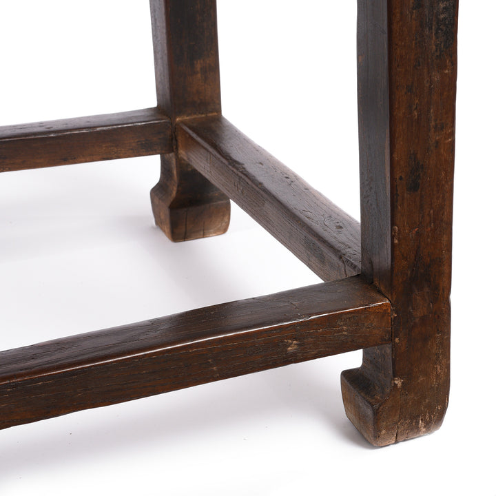 Leg Detail From Antique Ming Style Altar Table From Shanxi Province - Early 19th Century | indigo Antiques